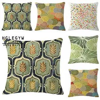 

Abstract Case home Pillow Cotton Linen Pillow Printed Office Textile Covers For Home HGLEGYW Throw design Pillowcase