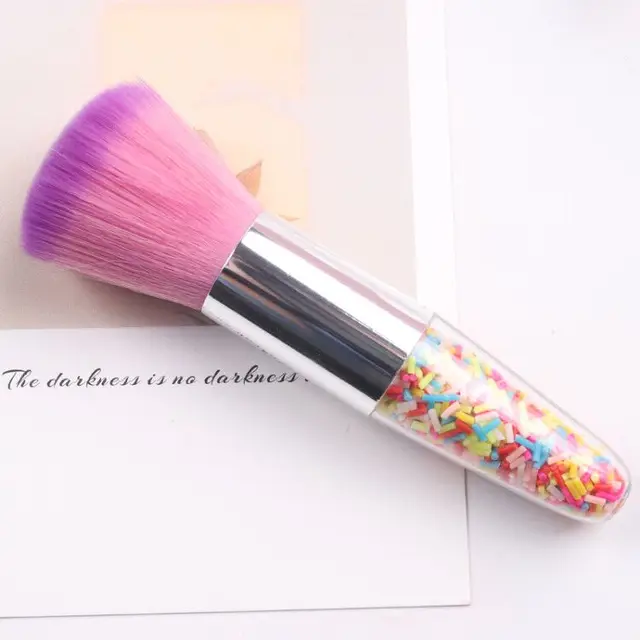 TSZS Popular Round Small Flower Brush Nail Paint Gel Dust Cleaning Brushes Make Up Brush Nail Art Manicure Tool NT-373A