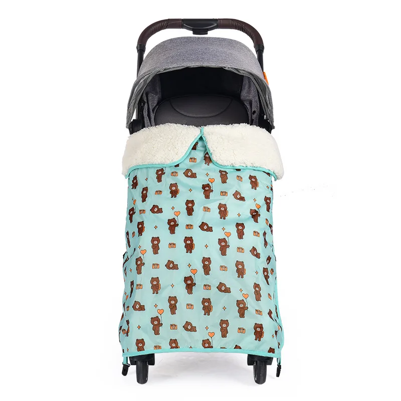 Style 2 Waterproof Baby Car Seat Cover 85*75cm Winter Windproof Stroller Blanket Baby Wrap Blanket Toddler Sleeping Blanket Universal - Цвет: Style 2