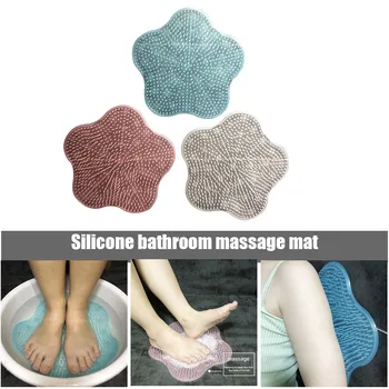 

Shower Foot Back Massager Mat Scrubber Cleaner Bathroom Non Slip Cushion with Suction Cup DTT88