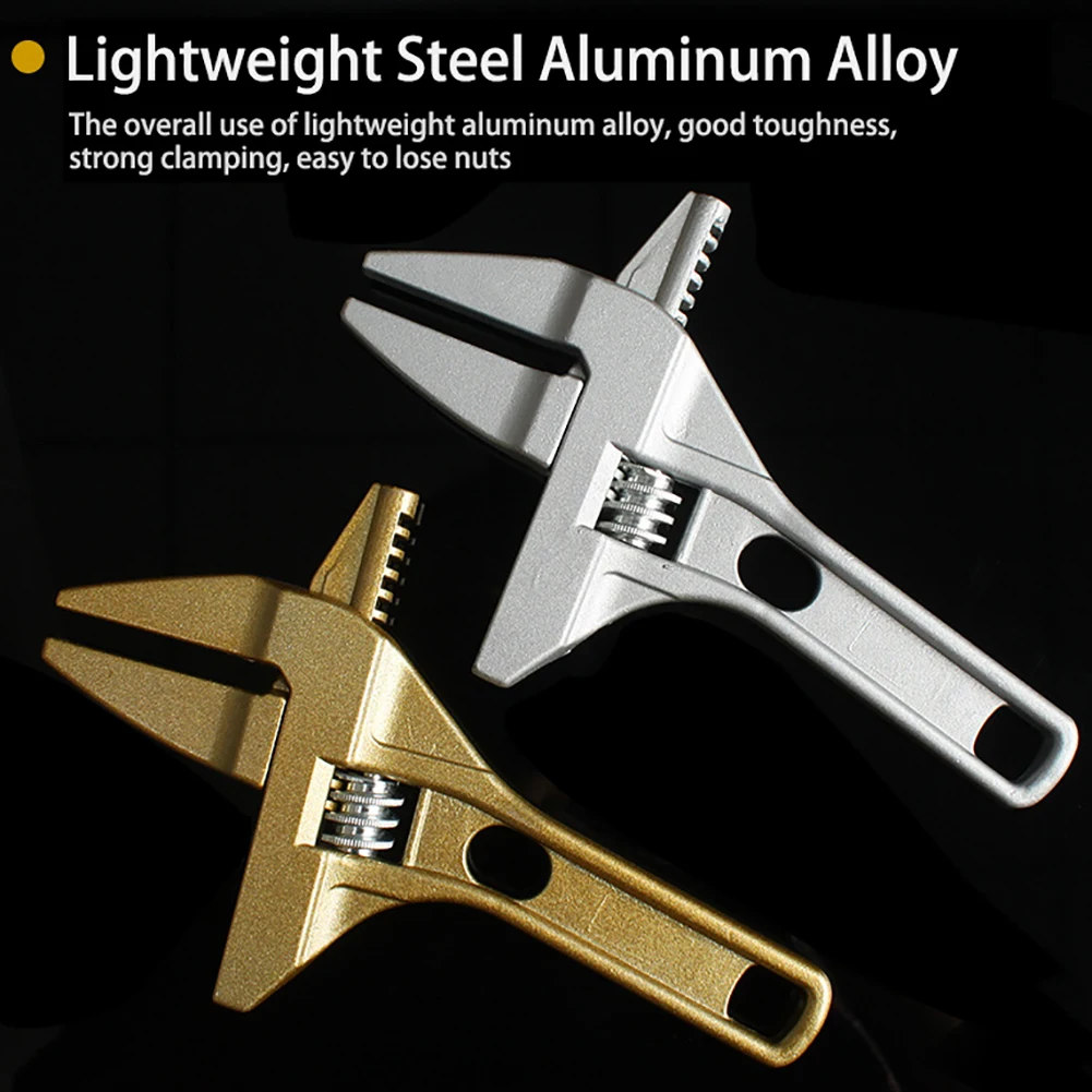 

Adjustable Wrench Multitool Universal Key Nut Wrench Water Pipe Filter Opening Wrenches Double Head Reversible Ratchet Wrench