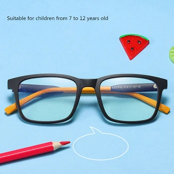 

New TR90 children's anti-blue light glasses, classic goggles for boys and girls, 5105 two-color simple computer glasses