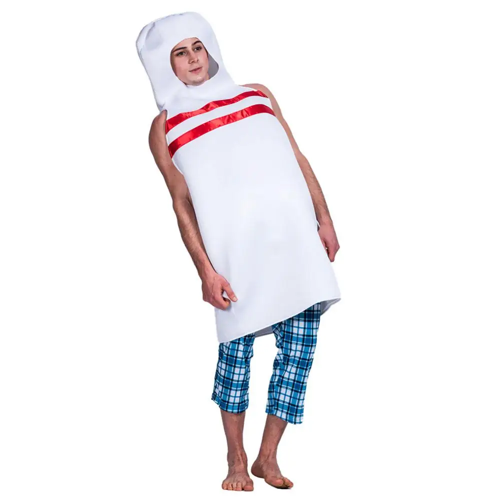 Костюм на Хэллоуин для мужчин пинка боулинга талисман костюм косплея взрослых и