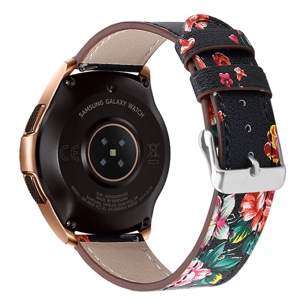 Heang ремешок для часов из натуральной кожи для samsung Galaxy Watch(42 мм)/Galaxy Active 40 мм/gear Sport