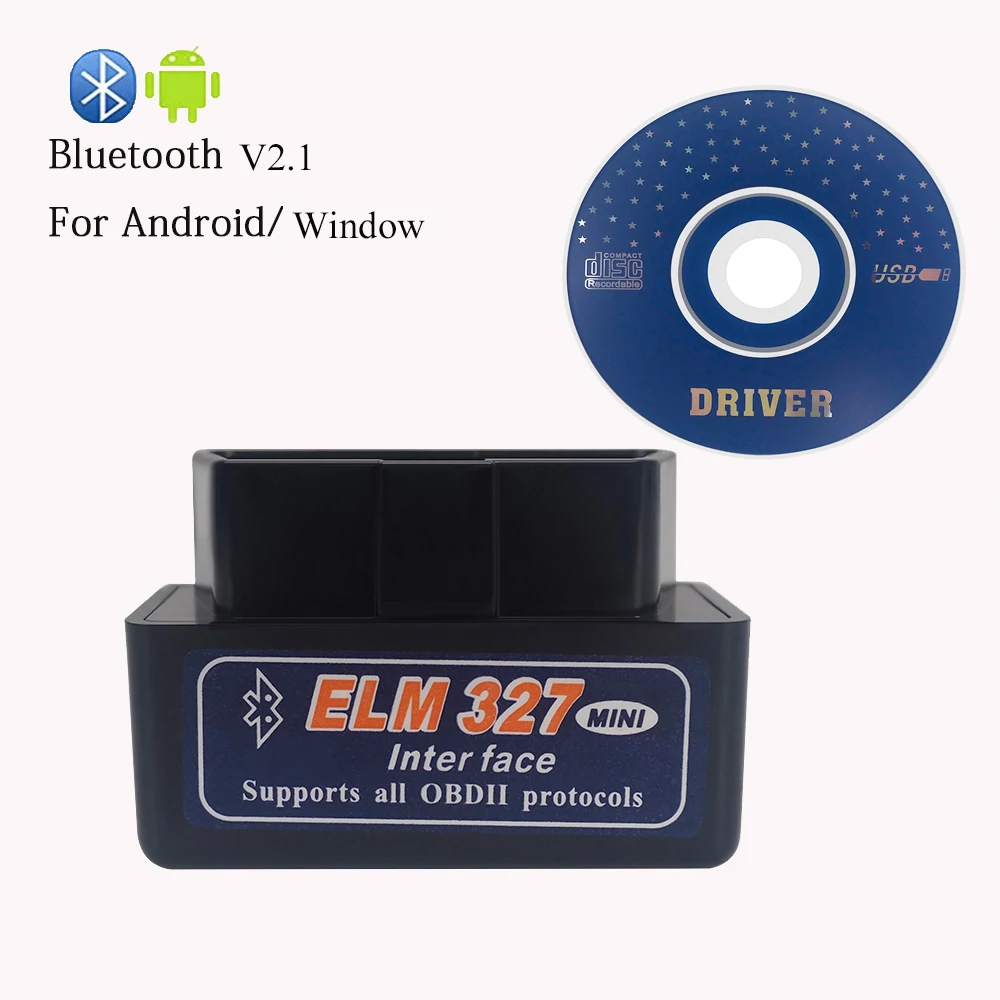 ELM327 Bluetooth V2.1 для Android Крутящий момент OBD 2 интерфейс OBDII сканер для Mercedes Benz Audi Ford Volvo peugeot VW INFINITI - Цвет: as picture