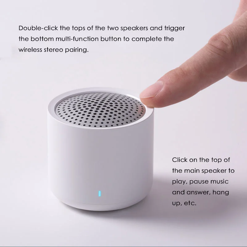 Xiaomi Портативный беспроводной Bluetooth 5,0 динамик Набор мини музыка аудио 2,0 TWS стерео звук динамик с микрофоном для телефона