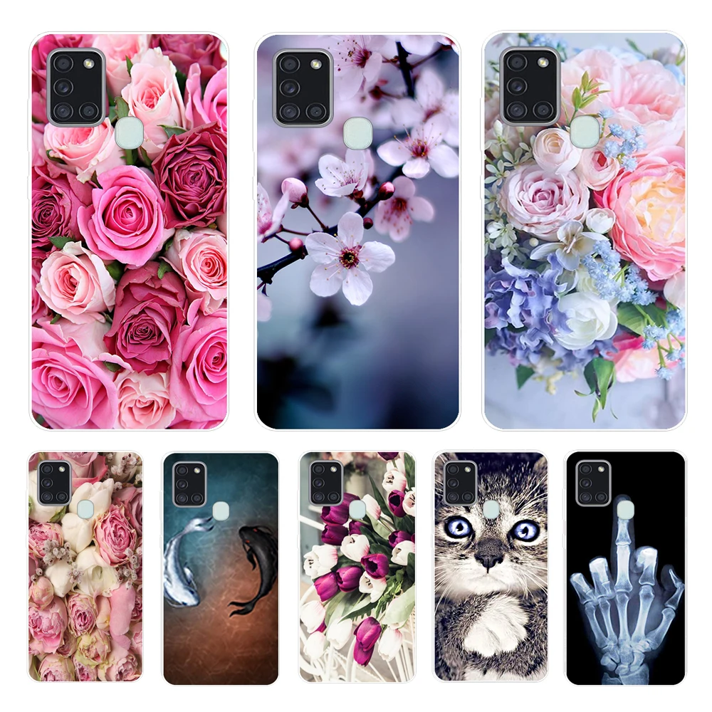 Custodia Per Samsung A21S Custodia Cover Per Telefono Custodia Morbida In Silicone Tpu Per Samsung Galaxy A21S Custodia A 21 S A21 S Fundas Coque Bump