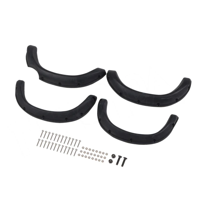 1 Set RC Car Rubber Fender Flaps Protezione Passaruota Per 1/10 Rock Crawler TAMIYA Bruiser HiLux LC70 TF2 Mojave Body Shell - Foto 9