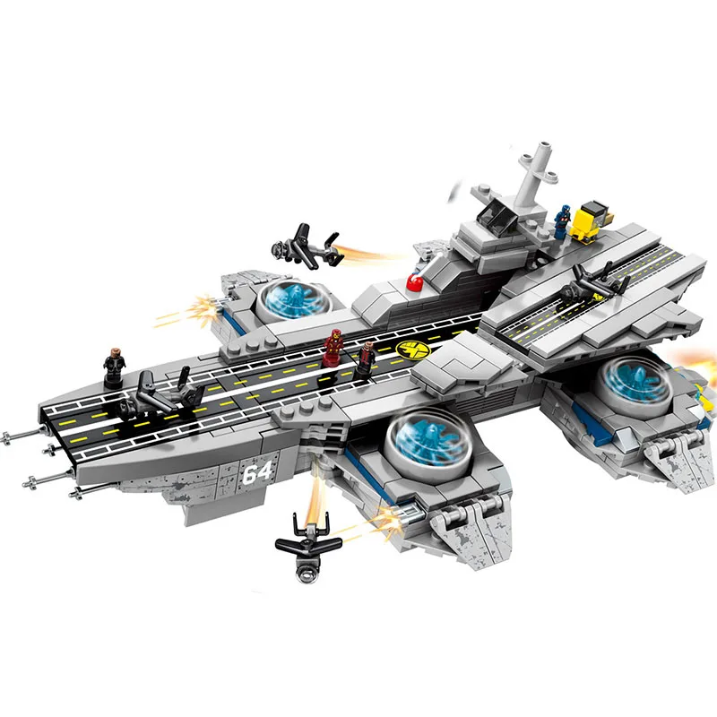 

mini The Shield Helicarrier Mailackers Marvel Super Heroes Infinity War legoinglys Building Blocks Toys Figures christmas