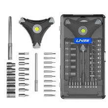 Kit d'embouts de tournevis pour réparation 28 en 1, jeu de tournevis, douille à fente magnétique Torx Phillips S2