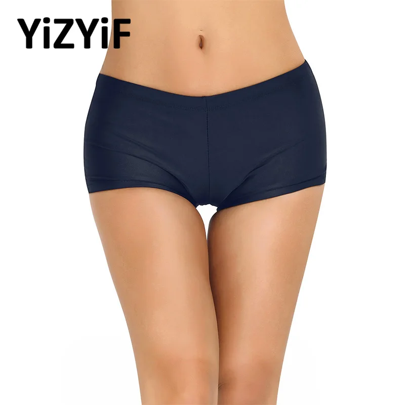 

Women Sport Shorts Swimsuit Bottoms Yoga Shorts Professional Running Short with Drawstring Exercise Workout Boyleg Board shorts