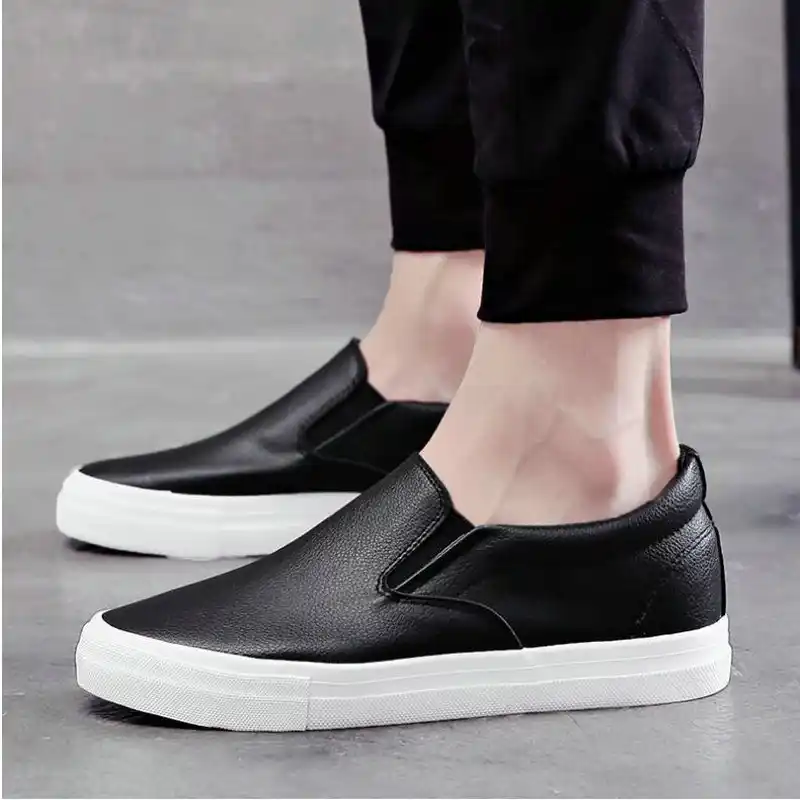 white flat shoes mens