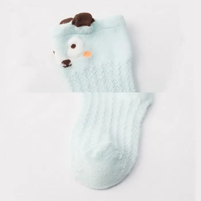 New 3 Pairs Children Boy Girls Cotton Cartoon Knee Socks Anti Mosquito for Summer