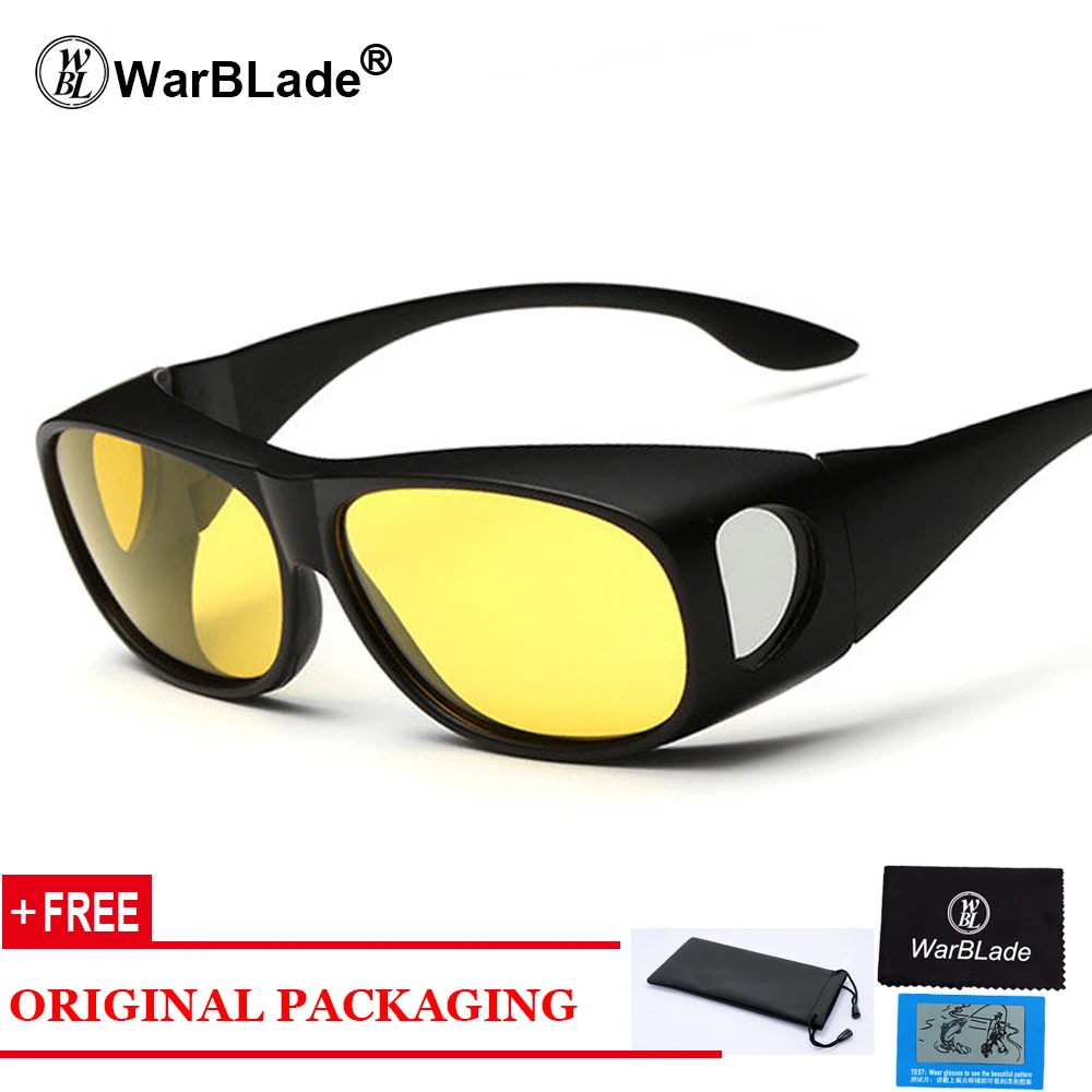 WarBLade высококачественные поляризованные очки зрение солнцезащитные очки для мужчин близорукость зеркальные ночные водительские солнцезащитные очки - Цвет линз: yellow