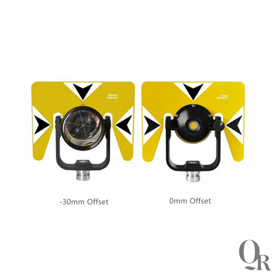 Желтый одиночный призма с мягкой сумкой, пригодный для Nikon Sokkia Topcon Южная общая станция Surveying