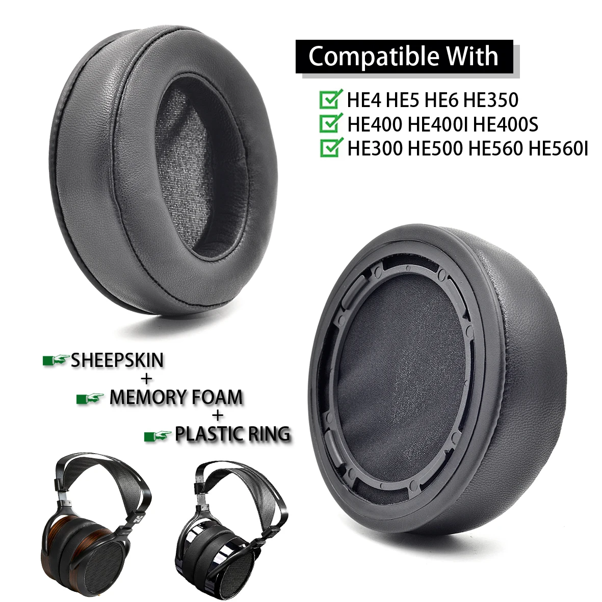 Defean SUNDARA Сменные овчинные амбушюры для Hifiman HE400 400I 400S HE560 560I HE500 300 350 HE3 5 6 гарнитура |