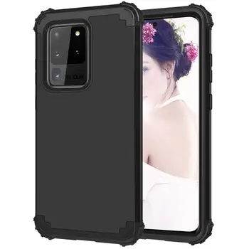 

for Samsung Galaxy S20 /S20 Plus/S20 Ultra Case Full-Body Cover 3 in 1 Hybrid Hard PC & Soft Silicone Heavy Duty Rugged Bumper