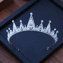 Стиль,, Высококачественная Корона невесты ручной работы, изысканная жемчужная Королевская корона, головной убор, свадебные аксессуары
