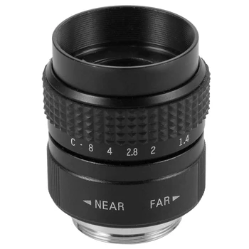 

CCTV 25mm F1.4 Parts Camera Lens TV Movie Adjustable Easy Install Replacement Practical C Mount Home Accessories Manual Focusing