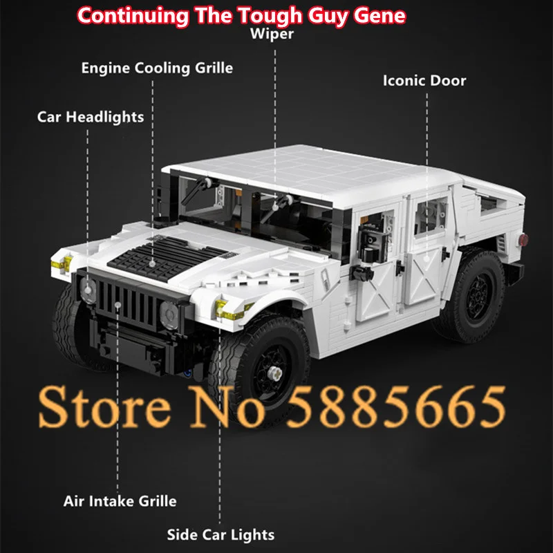 1380PSC DIY Puzzle Assembly Building Bolcks Radio Controlled Truck Parent-Child Interaction 1:12 Simulation RC Cars Toy For Kid 3