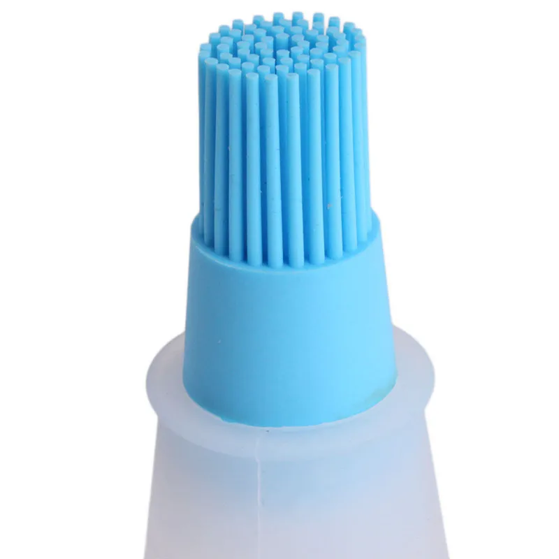 Grill Oil Bottle Brushes Tool Heat Resisting Silicone BBQ Cleaning Basting Oil Brush Barbecue Cooking Barbacoa Rociando EJ674474