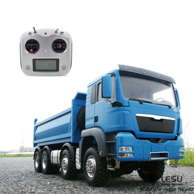 LESU 1/14 MAN 8*8 гидравлический RC самосвал Модель для DIY Tamiya THZH0187 | Игрушки и хобби