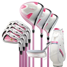 Новые женские клюшки для гольфа HONMA U100 полный комплект гольф-драйвер+ Фарватер Дерево+ Утюги клюшки L гибкий графитовый Вал и сумка для гольфа