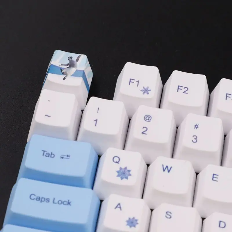 113 Keys Antarctic Penguin OEM PBT Keycaps Mechanical Keyboard Keycaps PBT Dye-Sublimation Keycap Thermal Sublimation 113 Keys Antarctic Penguin OEM PBT Keycaps Mechanical Keyboard Keycaps PBT Dye-Sublimation Keycap Thermal Sublimation