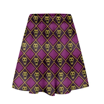 

JOJO Character 3D Printed Women Skirt Fashion Streetwear Short Skirts 2019 Hot Sale Girls Casual Streetwear Summer Wear