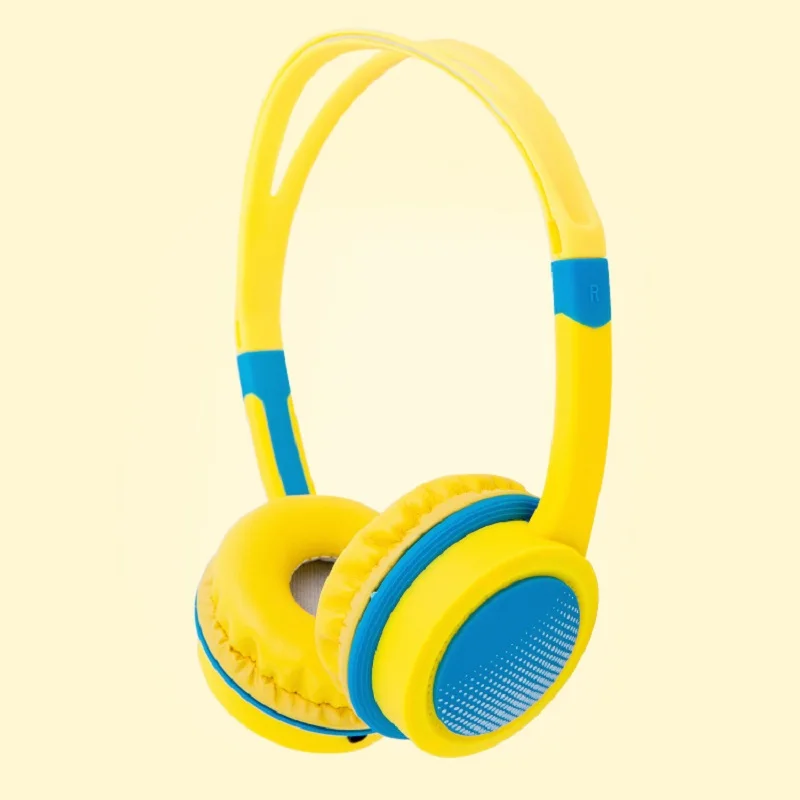 Child Earphone Cute Kids Over Ear Wired Headphones Safely Children Over Ear Headset Adjustable Headband Computer Headphones