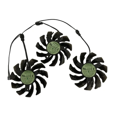 3PIN PLUG T128010SM 3 шт./лот gpu gtx1080/1080TI видео кулер 4pin вентиляторы для GIGABYTE GeForce GTX 1080Ti Gaming GTX 1080 G1 видеокарты охлаждения - Цвет лезвия: 3PIN PLUG T128010SM