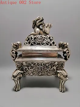 

Exquisite workmanship of lion incense burner for antique copper collection