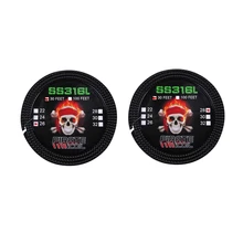 Пиратская катушка 2 шт. Новинка 10 м/рулон сигаретная нихромовая нагревательная проволока для SS316L нагревательные провода для перестраиваемые форсунки, 28GA& 26GA