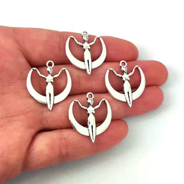 5pc moon goddess pagan pendant charm For DIY Women Yoga Nymph Pendant  charms Pagan Jewelry Fertility