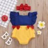 0-24M Princess Newborn Baby Girls Romper Bow Ruffles Jumpsuit Sunsuit Birthday Party Baby Girls Clothes Costumes ► Photo 2/4