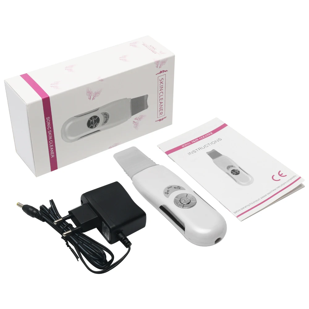 

Ultrasonic Facial Tool Deeply Cleaning Skin Scrubber Face Massage Machine Lift Skin Peeling Blackhead Removal Beauty Device