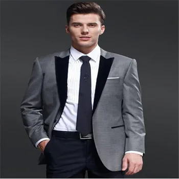 

New Men’s Suit Smolking Noivo Terno Slim Fit Easculino Evening Suits For Men Groom Tuxedos Groomsmen Wedding Party Dinner