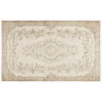 

Handmade Beige Vintage English English Area Rug 192x306 Cm-6'4''X10'0''