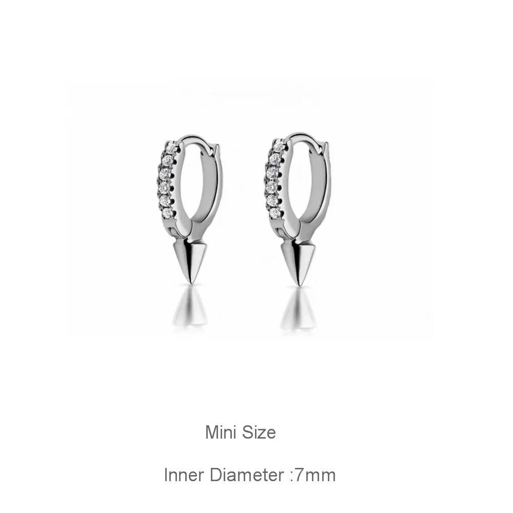 Silver Single 1pair Altruist 925 пробы, серебряные мини-серьги-кольца, круглые серьги, 7 мм - Окраска металла: Silver Single 1pair
