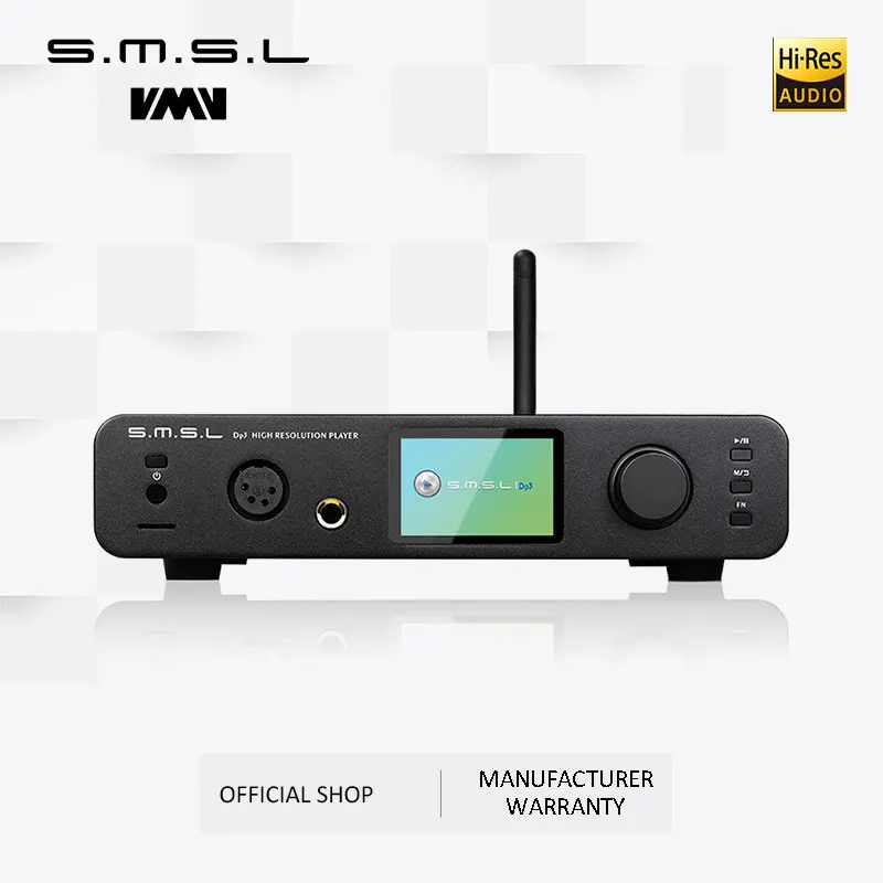 SMSL DP3 DSD HIFI Цифровой Сетевой музыкальный плеер Усилитель для наушников WIFI ES9018Q2C DAC
