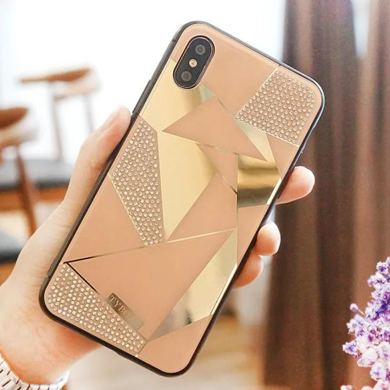 Для Apple X ручная оболочка Xs Max роскошные стразы Xs квадратный мягкий силикагель 8plus полная посылка для huawei P20/P30/por