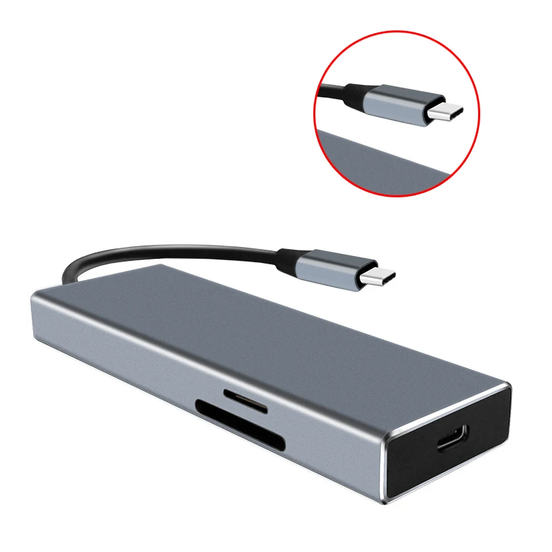 Тип с разъемами типа C и HDMI док-станция для 3.0USB хаб ридер 4K