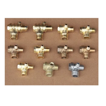 

Oil-free piston-type direct-connected air compressor accessories pure copper check valve check valve tee