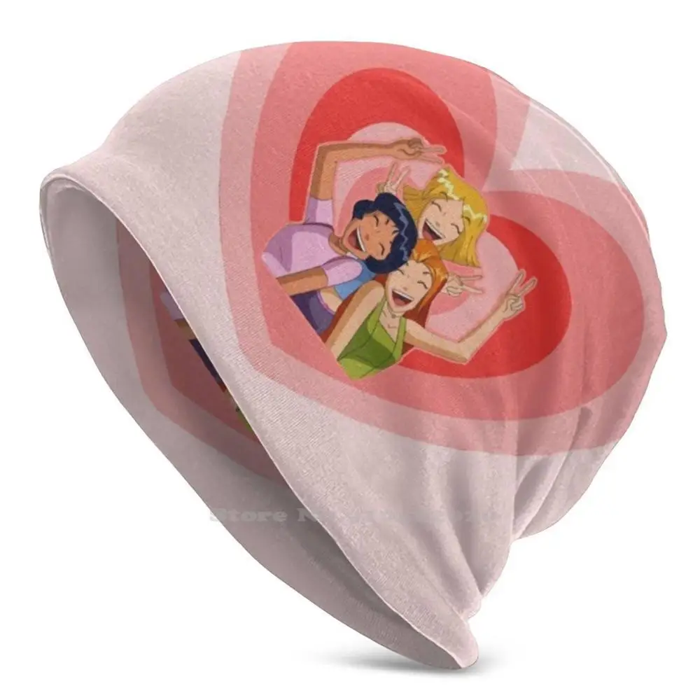 Totalmente Spies Powerpuff Heart Unisex Skullies E Berretti Antivento Hedging Cap Totalmente Spies Heart Girl Gang