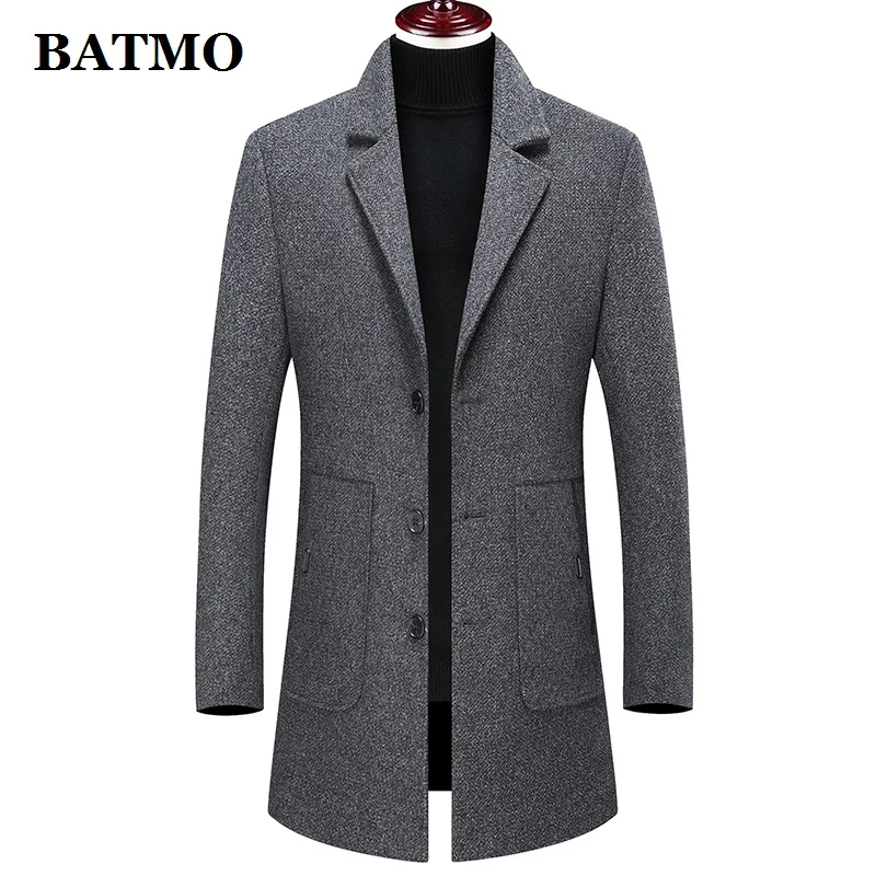 Batmo 2019 new arrival winter high quality wool thicked casual trench coat men,men's winter warm coat,winter jackets men 896 Batmo 2019 new arrival winter high quality wool thicked casual trench coat men,men's winter warm coat,winter jackets men 896