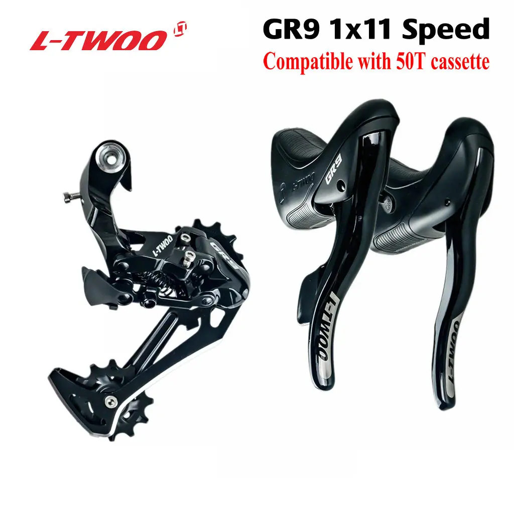 LTWOO GR9 1x1 1 скорость, 11 s дорожная групсет, R/L переключатели передач + задние переключатели, гравий-велосипеды Cyclo-Cross, ltwoo 11 скорость 11-50T кассета