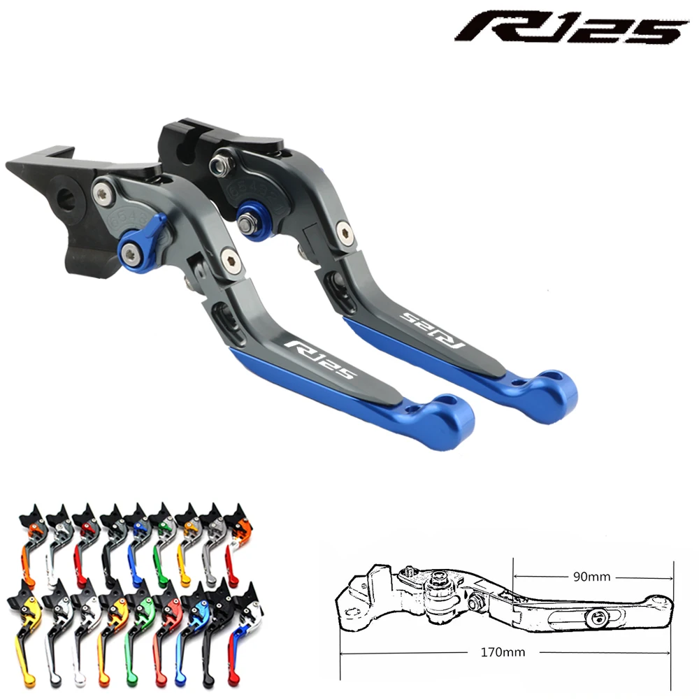 Складной телескопический рычаг сцепления тормоза для мотоцикла Yamaha YZFR125 YZF R125 CNC