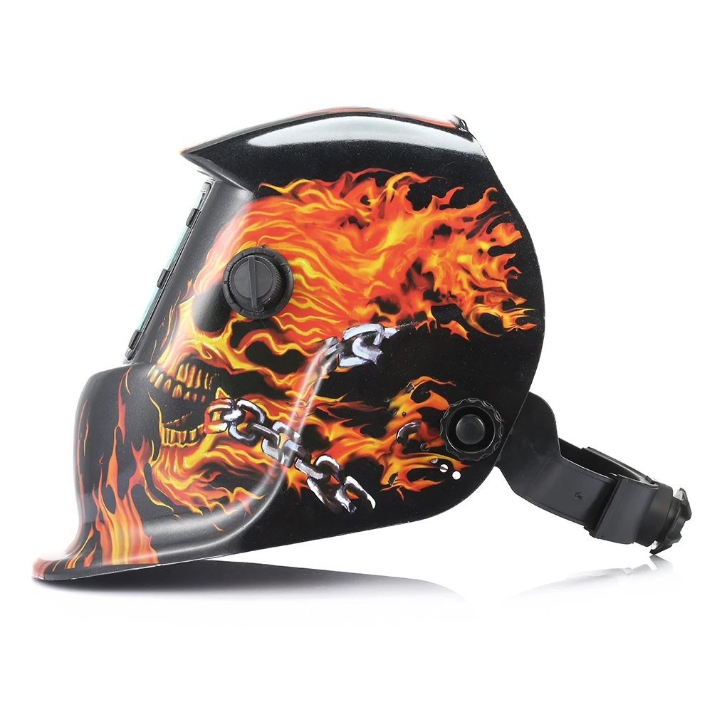 Reboot Auto Darkening welder mask MIG MMA Electric Welding Mask/Helmet/welder Cap/Welding Lens for Welding Machine Skull Solar