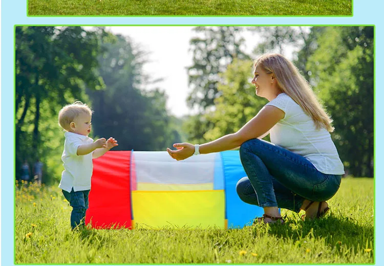 Loole bao bei напрямую от производителя, детских трехцветных ползающих арочных тоннелей, толстых для детей