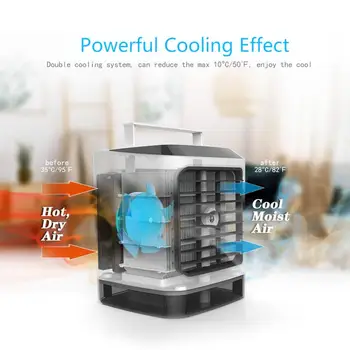 

Portable Office Home Car Air Conditioner Conditioning USB Mini Air Cooler Hanlheld Air Cooling Fan with Remote Controller